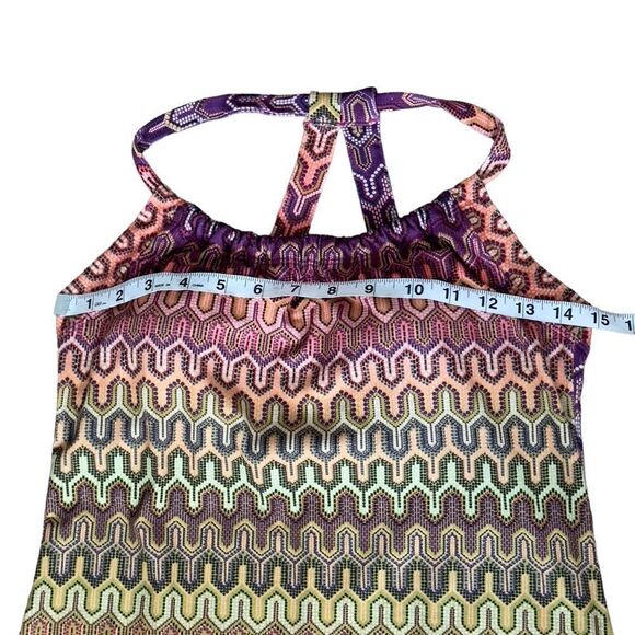Prana Quinn Ibiza Raspberry Rainbow Halter Strap Athleisure Dress SMALL - Picture 12 of 15
